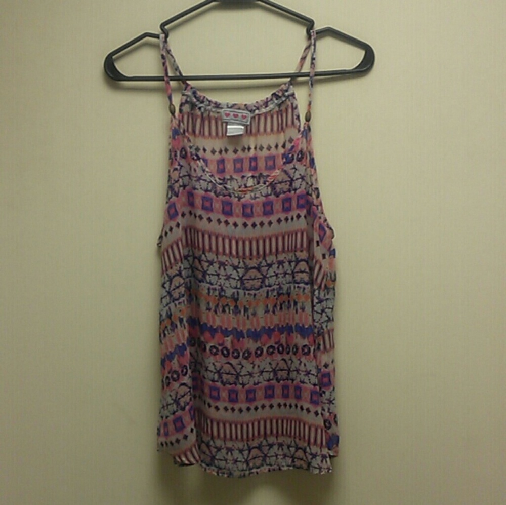 Spaghetti Strap Indie Design Shirt